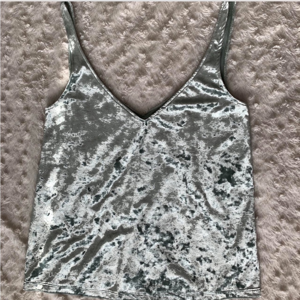 Velvet seafoam green tank